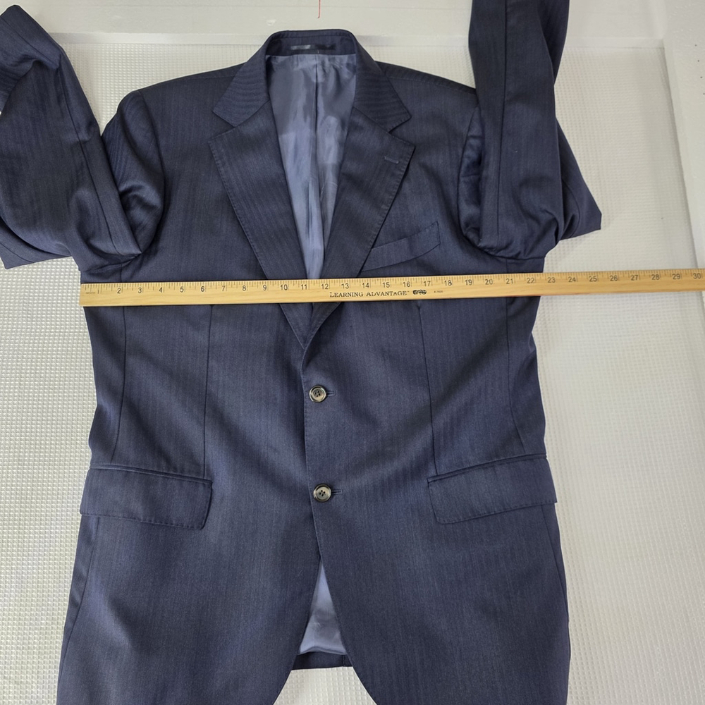 Suitsupply 112 AB10 Navy Wool Blazer 46R | Vitale Barberis Canonico Italy 110s - Picture 10 of 16